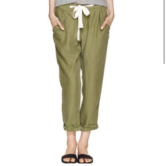 Wilfred Olive Green Cropped Pants - Picture 1 of 8